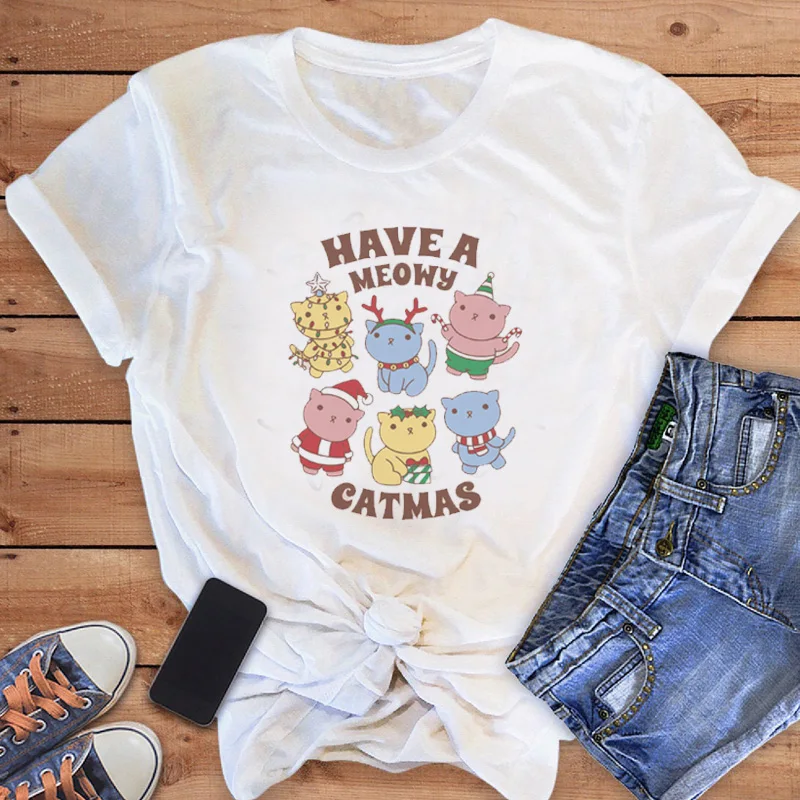 

Sweet and Cute 90s Fashion Clothing Summer Top Basic Women's Fashion Printing T-shirt Short Sleeve T-shirt Pattern Casual T-shir
