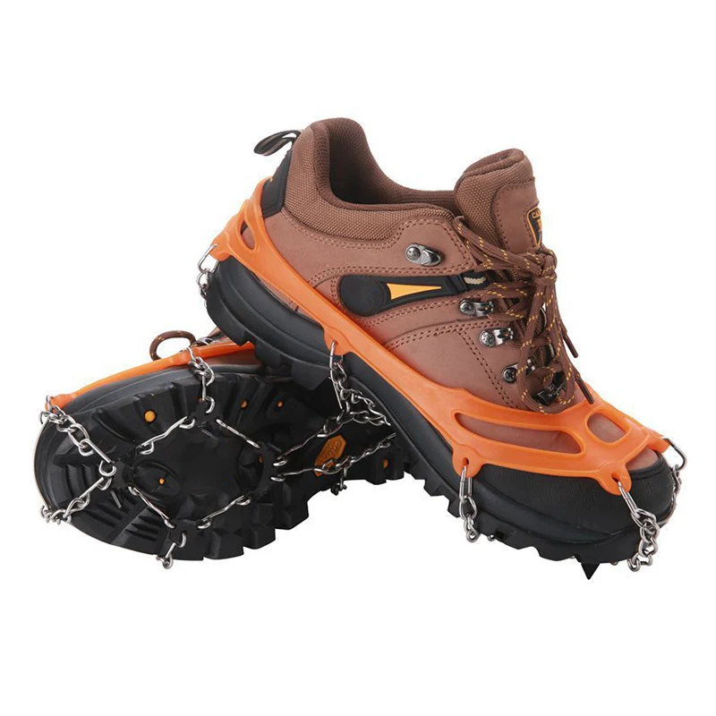 

8 Claw Shoe Ice Claw Anti-skid Boots Crampons Outdoor Rock Climbing Shoes Accessories Hike Mountaineering XR-Hot