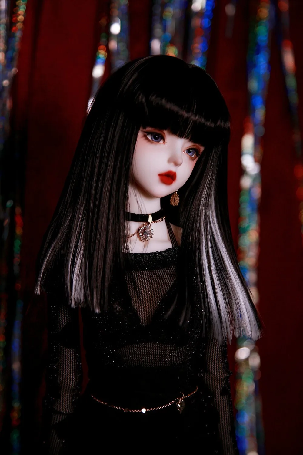 Парик для куклы подходящий шарнирных кукол 1/3 1/4 размер зиг челка средней длины