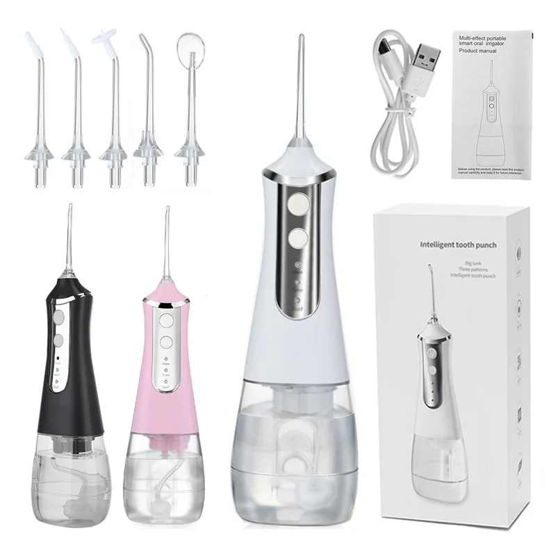 

350ML Oral Irrigator Portable Waterproof Teeth Cleaner Water Flosser Dental Water Jet USB Rechargeable Mouth Washing Machine