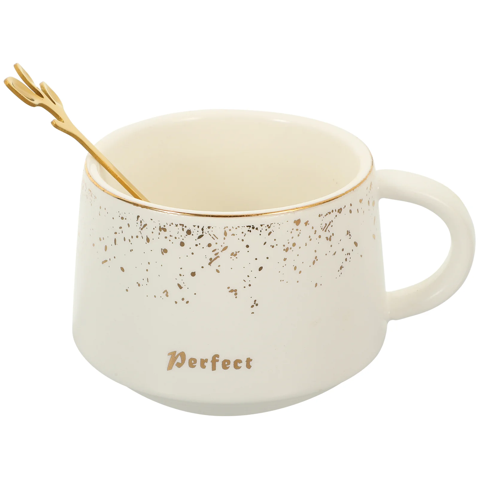 

Multi-function Coffee Cup Ceramic Coffee Cup Household Coffee Mug with Spoon Coffee Accessory