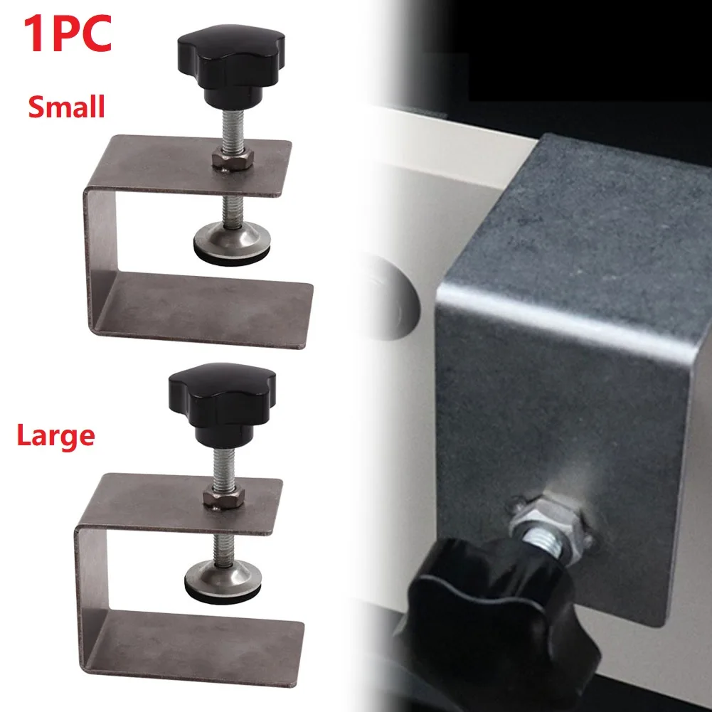 

1x Drawer Front Installation Fixing Clamp Hardware Jig Mounting Clip Fasten Stainless Steel Home Improvement Woodworking Tool