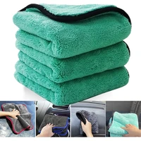 2 pcs 1200gsm car detailing car wash microfiber towel car cleaning drying auto washing cloth micro fiber rag car accessories