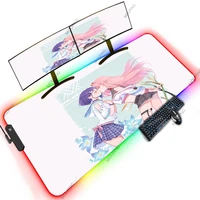 darling in the franxx japan mouse pads 1200x600 white oversized backlit led rgb deskmat anime notebook gamer decoration xxxxl pc