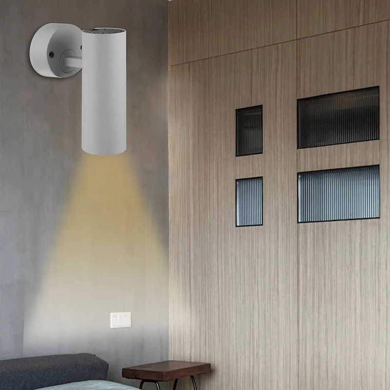 Прикроватный настенный светильник для спальни вращающийся на 270 ° регулируемый