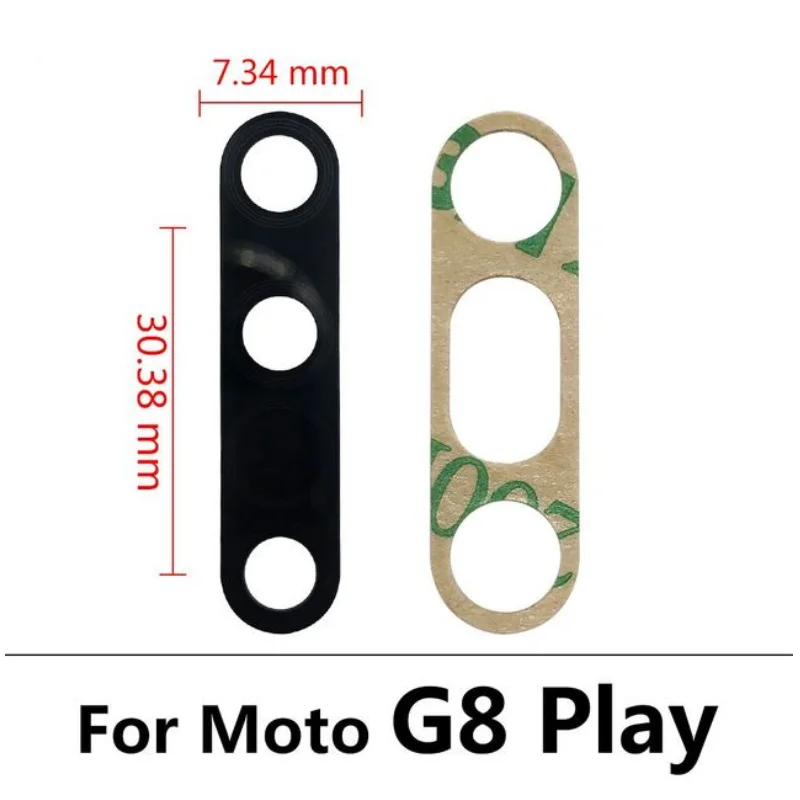 Фото Стекло задней камеры для Moto E7 E6s E5 G8 Plus Play Power Lite One Vision Fusion Hyper Zoom Объектив задней камеры с клеем №4