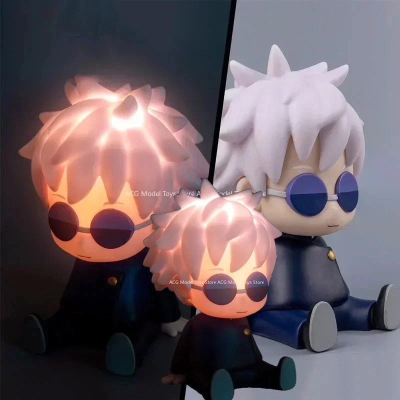 В наличии оригинальная фигурка JUJUTSU KAISEN SATORU GOJO FIGURE ACTION FIGURES NIGHT LIGHT PAT DESK