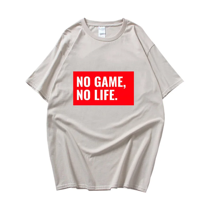 

No Game No Life T-shirts Women/men Clothes 100% Cotton Graphic Tshirts Minimalism Originality Short Sleeve Shirts Large Tees