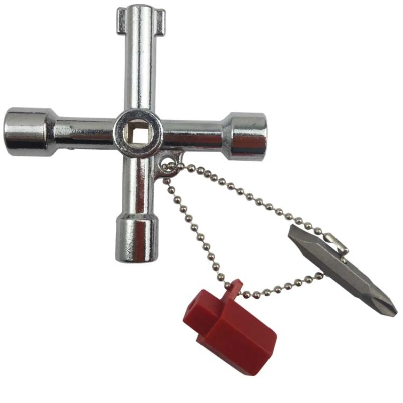 

Six in one triangular key wrench, suitable for elevator electric control cabinet screen door valve key