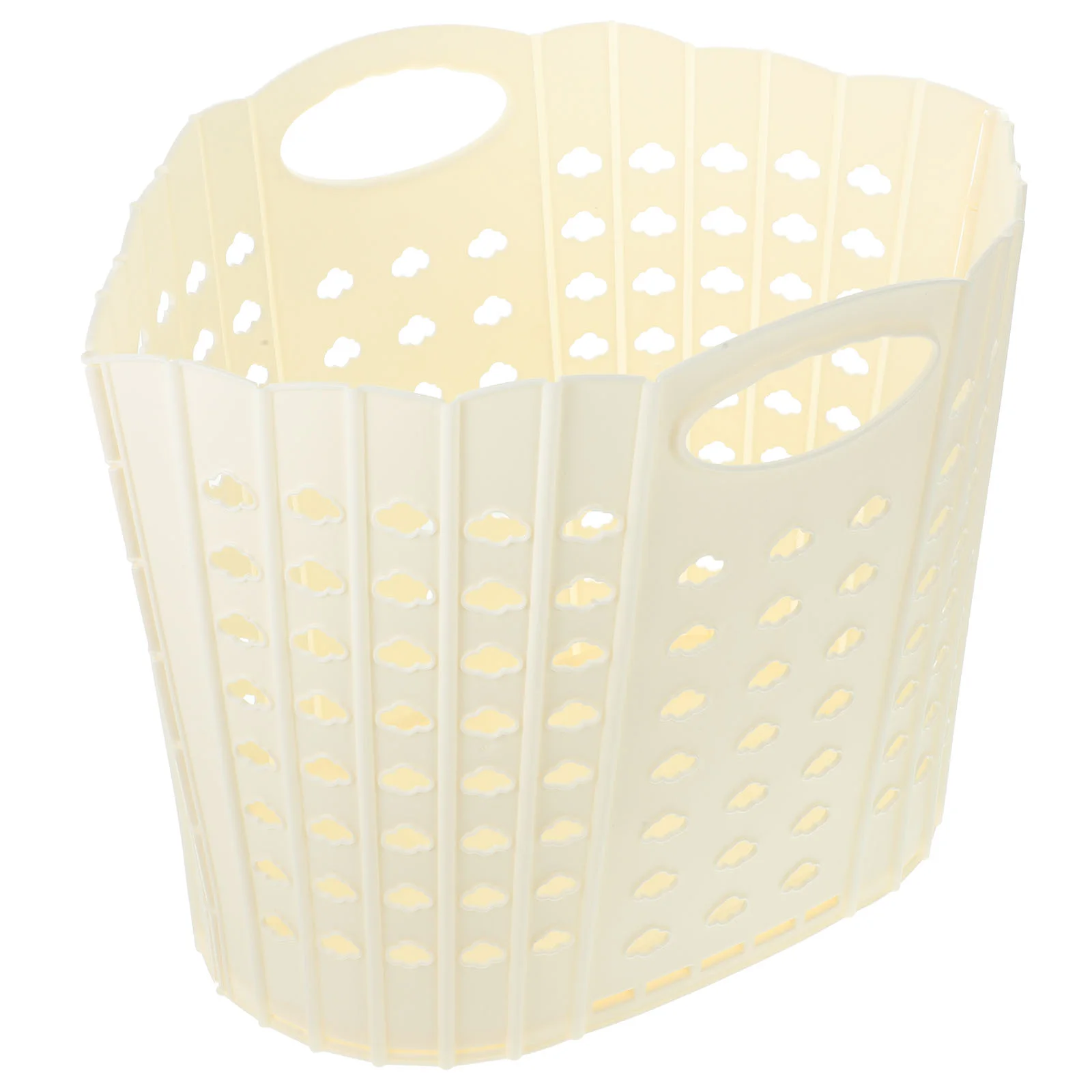 

Household Laundry Basket Portable Bedroom Sundries White Pp Clothes Kids Holder Child