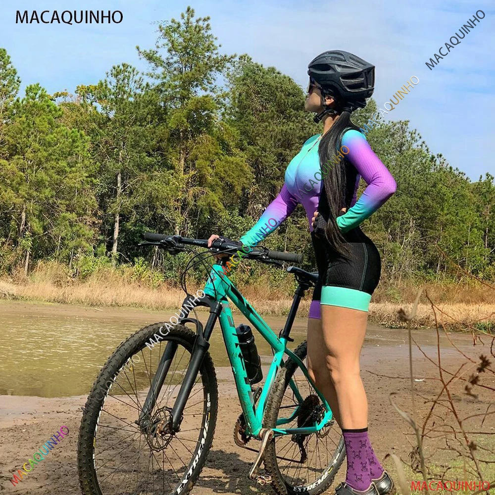 Women's Cycling Long Suit Jumpsuit Free Shipping To Brazil Macaquinho De Ciclismo Bike Store Promotion Triathlon Set |