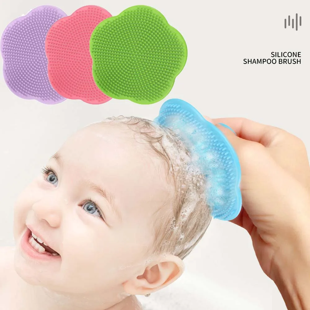 

New Baby Care Accessories Fetal Head Fat Comb Infant Bathing Soft Comb Newborn Hair Cleaning Supplies Infant Comb Head Massager