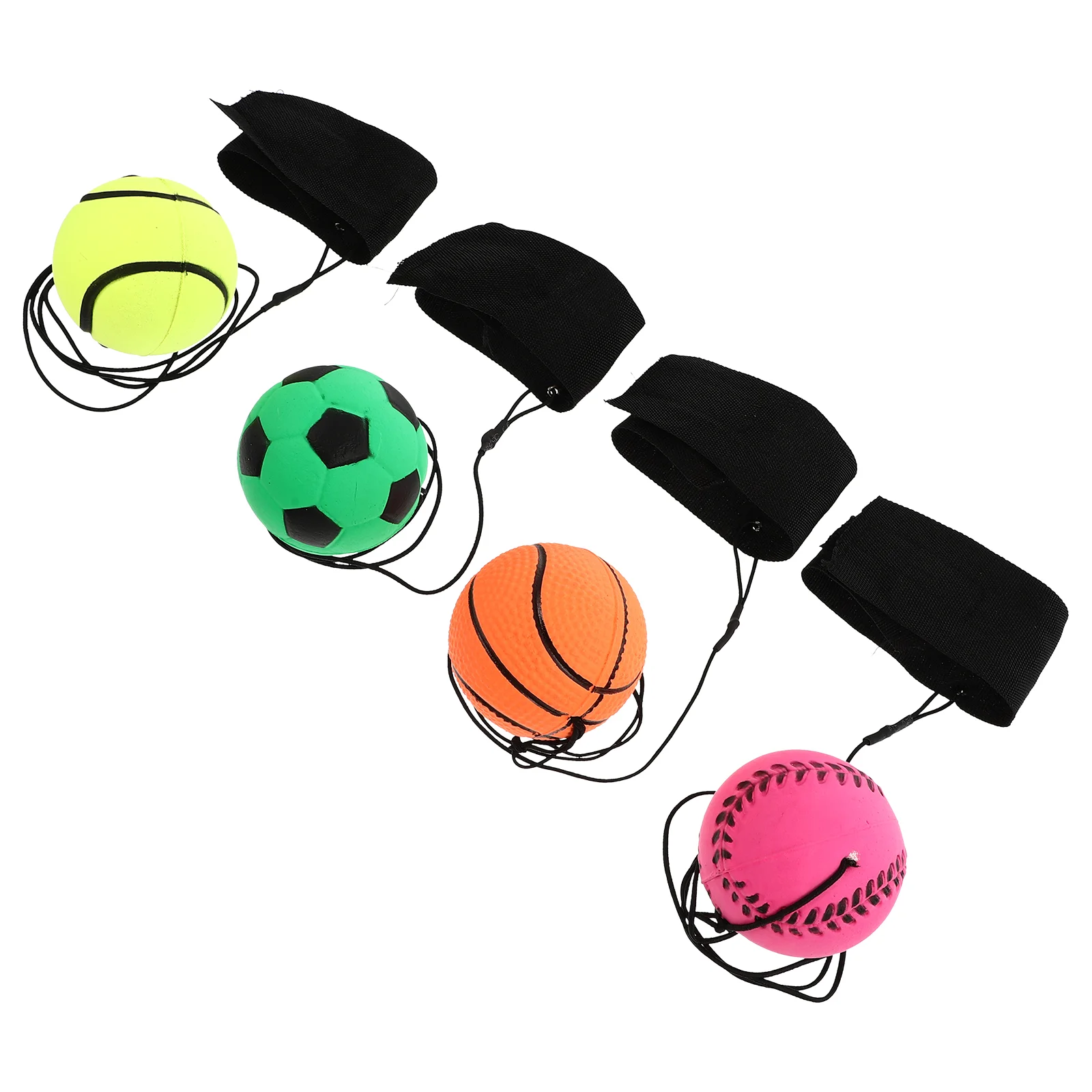 

Wrist String Return Sports Toy Bouncy Strap A Baseball Elastic Toys Wristband Rubber Throwing Kids Band Attached Relaxing Hand