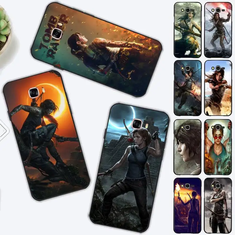 

Tomb Raider Phone Case for Samsung J 2 3 4 5 6 7 8 prime plus 2018 2017 2016 core