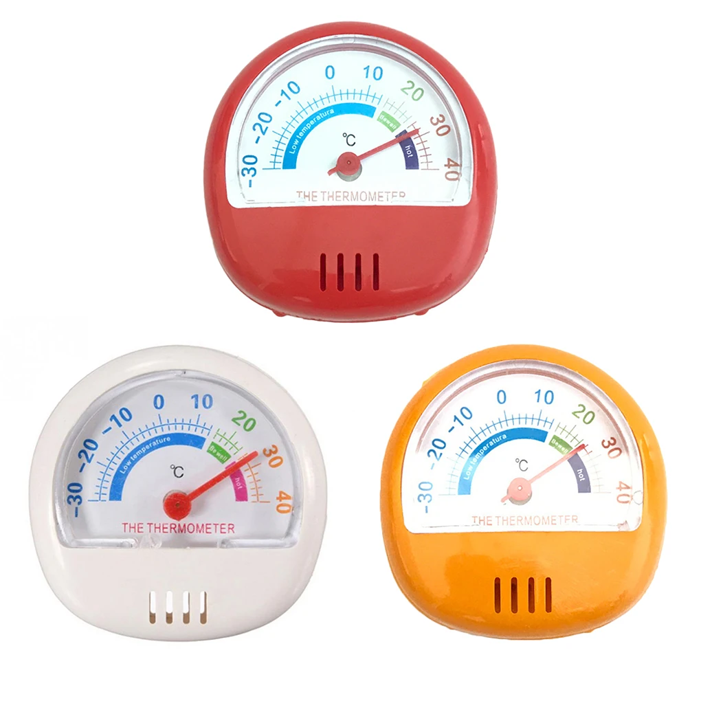 

Mini Dial Pointer Refrigerator Thermometer 3 Colors Remind Fridge Freezer Kitchen Room Temperaturer Temperature Meter