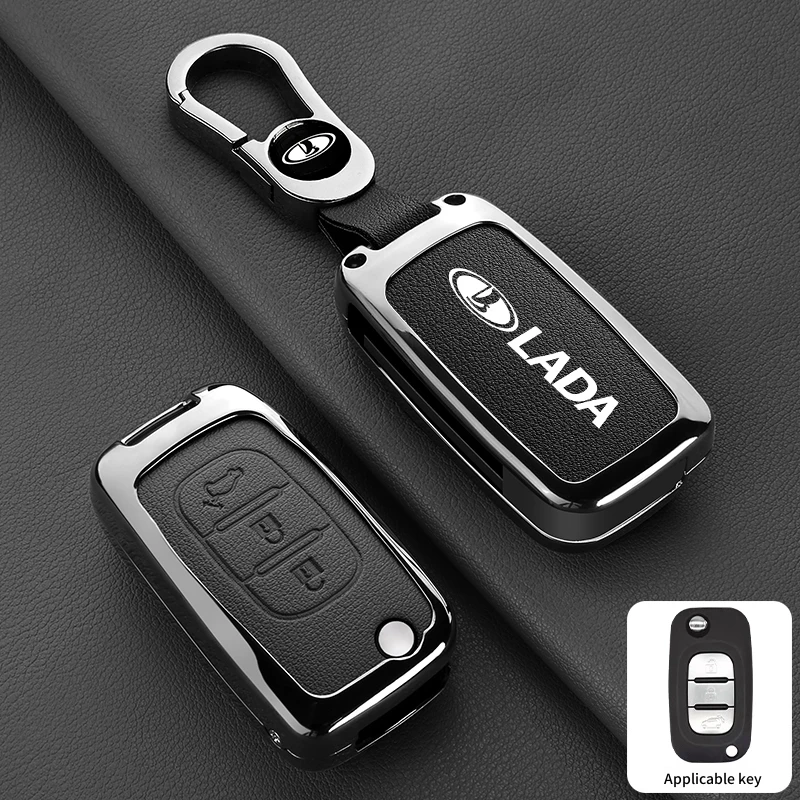 

Автомобильный чехол для ключей из цинкового сплава для Lada Vesta Niva Samara Kalina Largus Priora Xray Granta Cross Key Shell, украшения, аксессуары