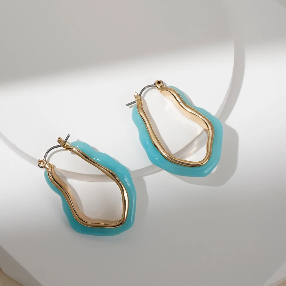 Модные простые серьги для женщин ювелирные изделия в подарок на день Святого