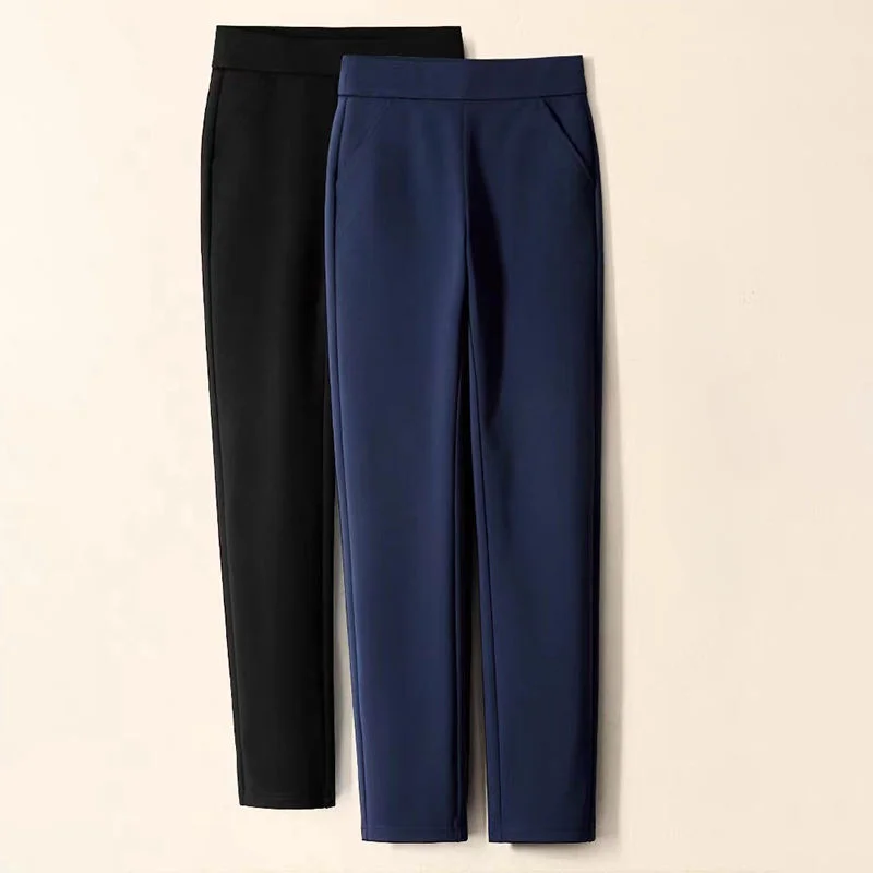 

Spring Autumn New Women Harem Pants Full-Length Trousers Women Vintage Office High Waist Drape Loose Straight Pants Workwear F86