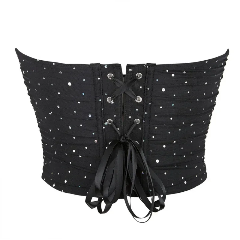 Женский корсет с открытыми плечами без рукавов