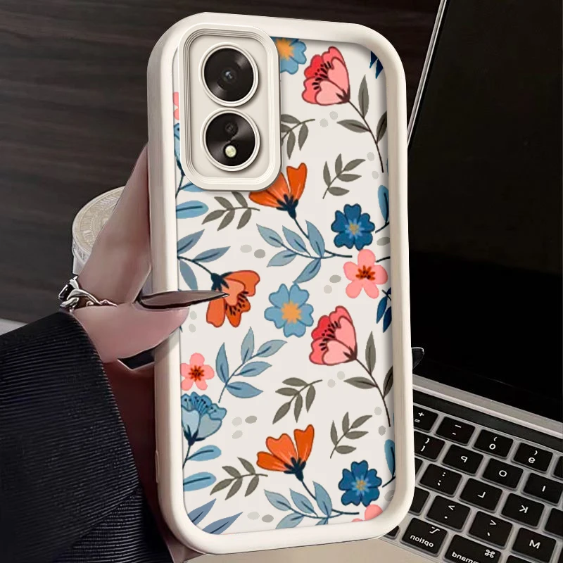 Высококачественные чехлы для телефонов девушек Oppo A38 4G искусственный цветок