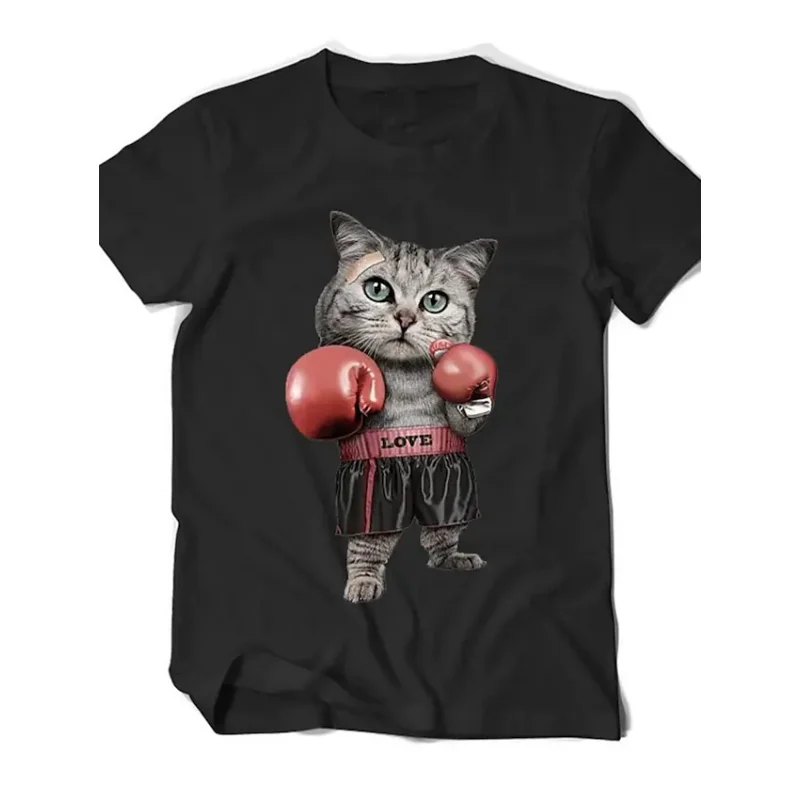 

Женская футболка с круглым вырезом, летняя женская футболка с 3d принтом котят, свитшот, новинка, Повседневный пуловер с большим верхом для к...