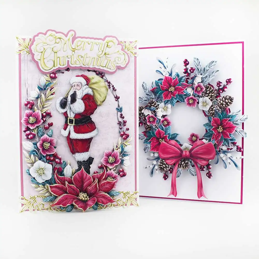 Набор штампов PANDALAI Father Christmas металлические штампы сделай сам декоративное