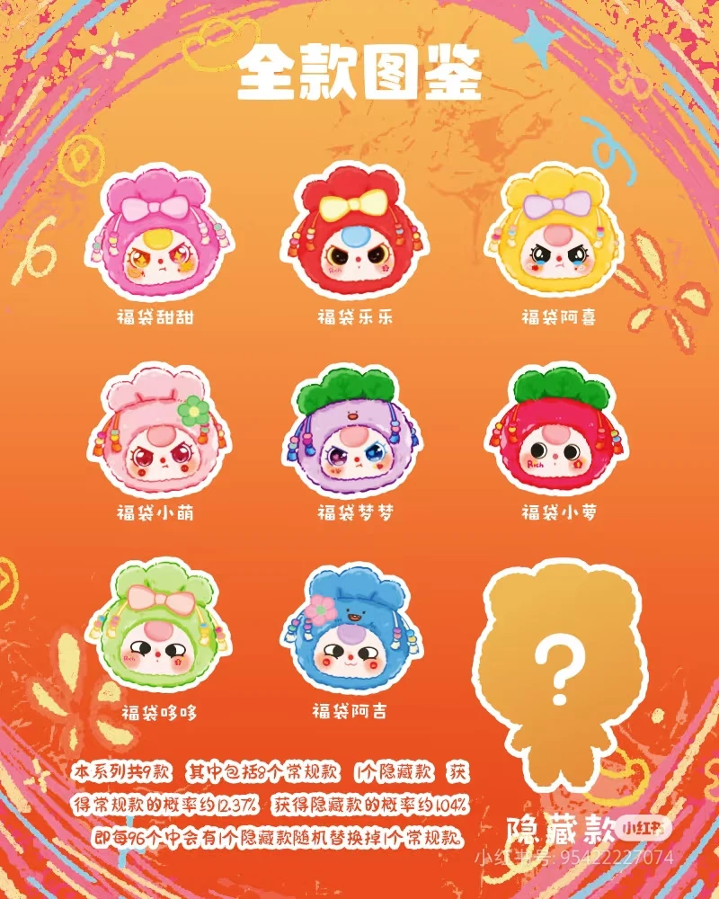 Новая оригинальная сумка Baby Three Good Luck серия слепая коробка мягкая виниловая милая