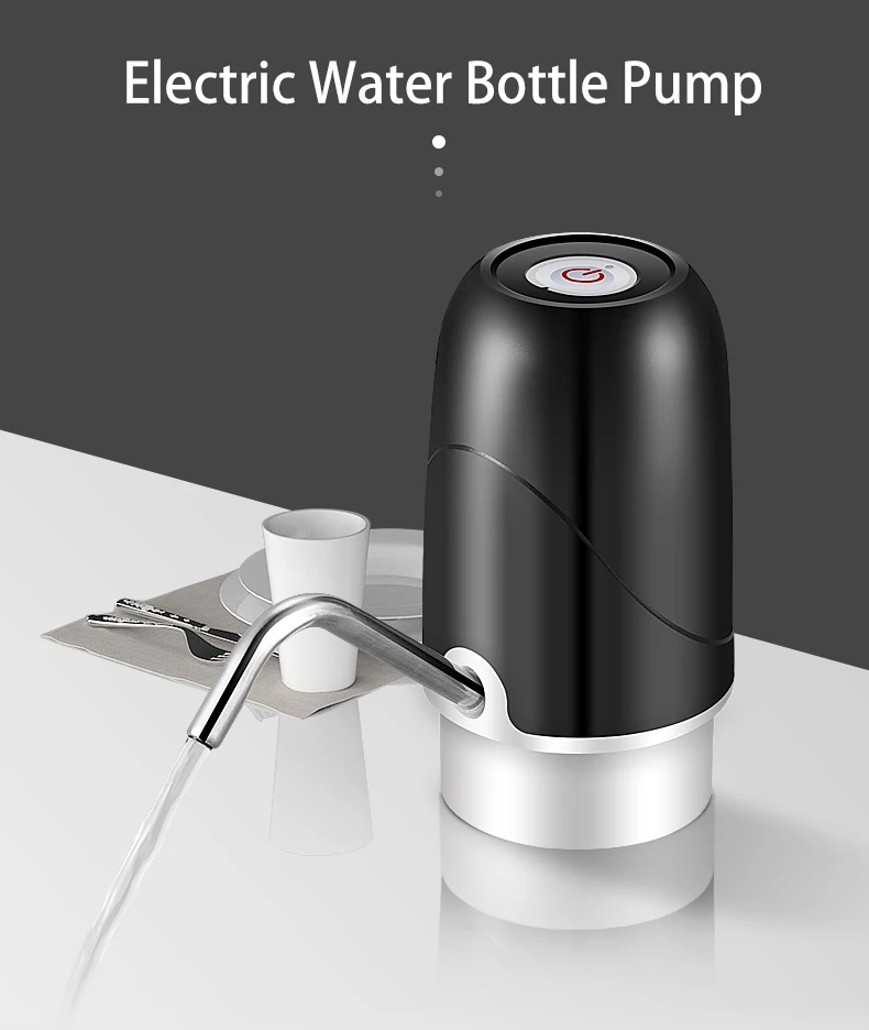 

Water Bottle Pump 19 Liters Water Dispenser USB Rechargeable Electric Water Pump Portable Automatic Drinking Pump Bottle