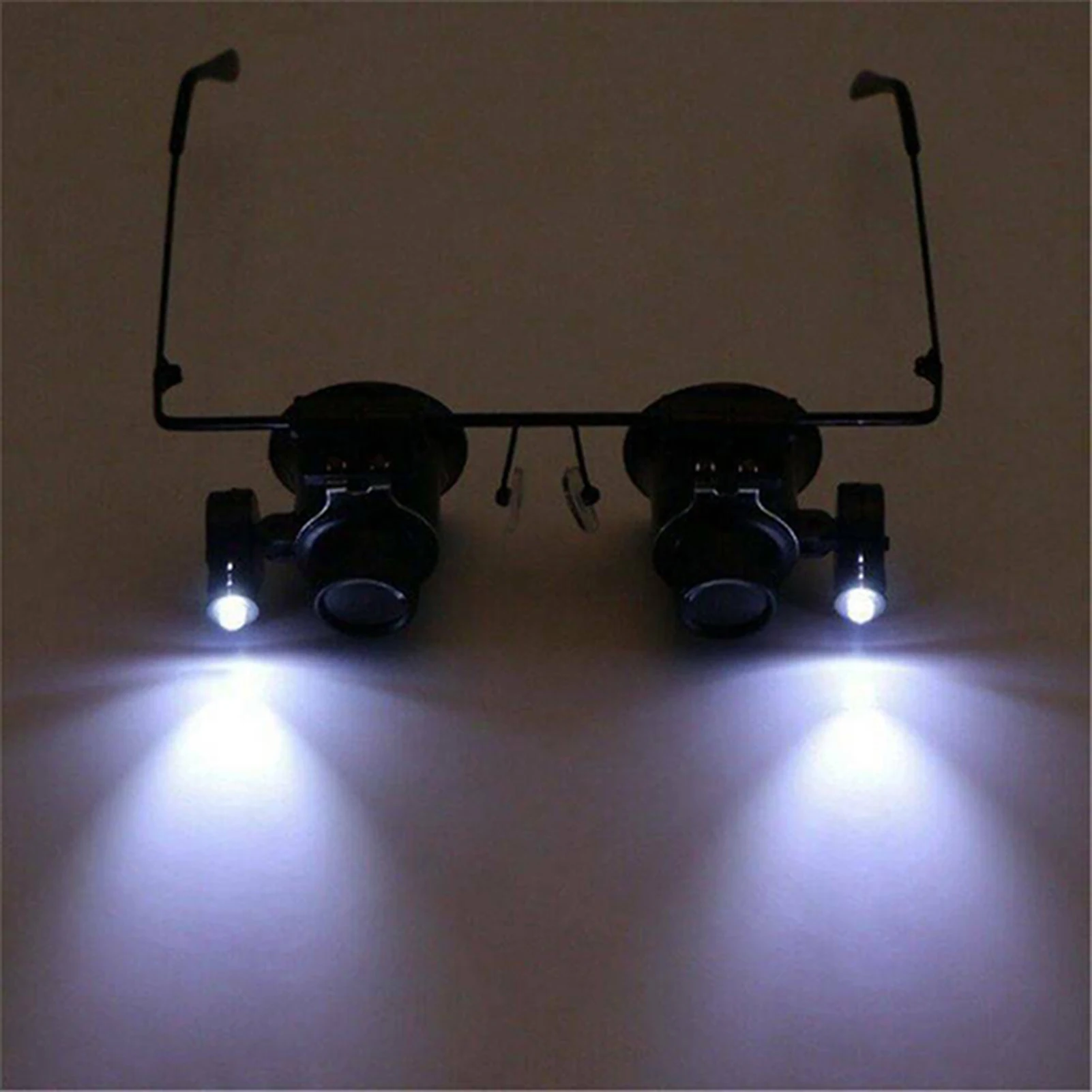 

Portable Double Eye Magnifying Glasses Eyewear Miniature Magnifying Glass Suitable for Eyelash Extension Painting