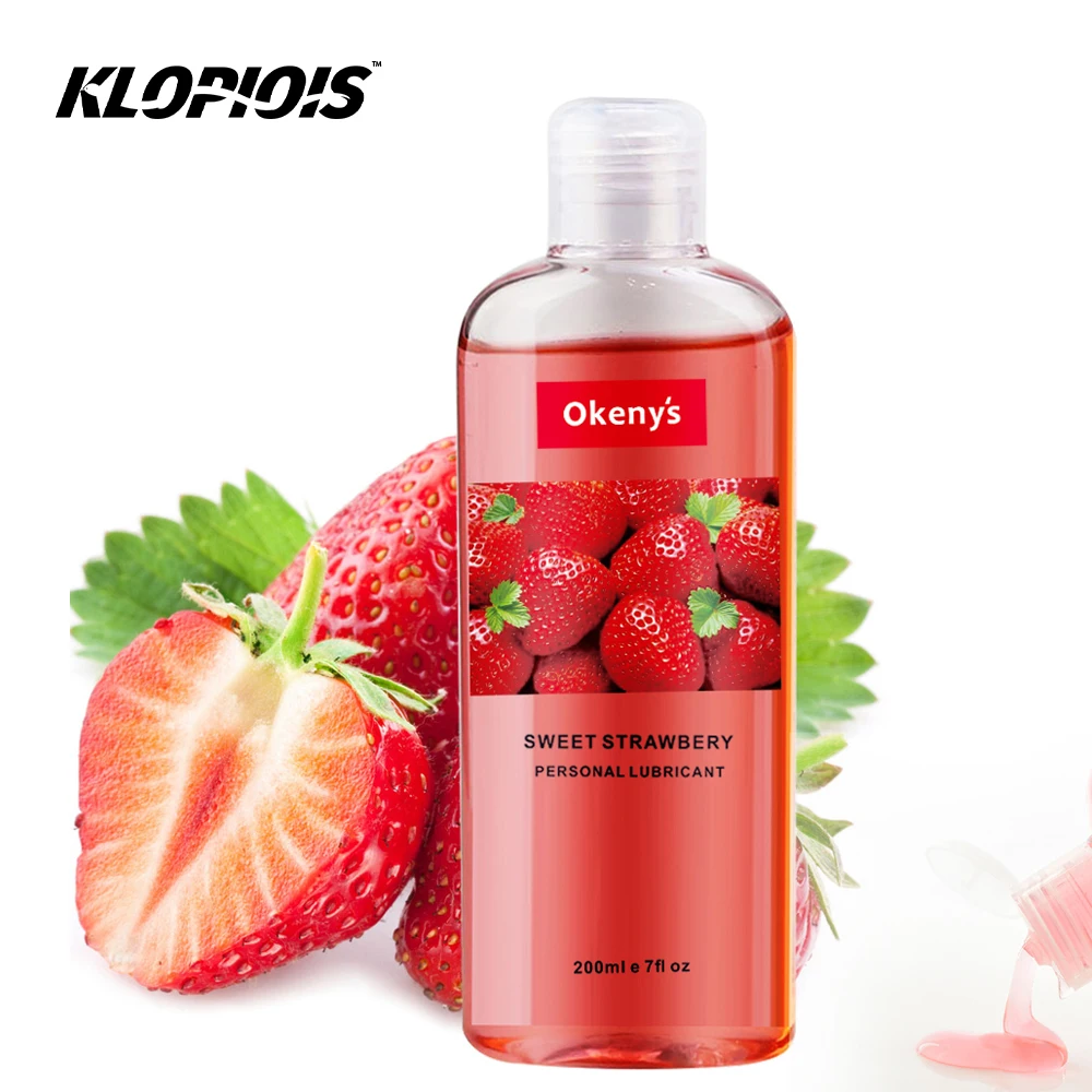 

Edible Lubricant Strawberry Flavored Vaginal Massage Oil Gay Butt Plug Lube Long Lasting Lube Easy Clean Companion Adult Product