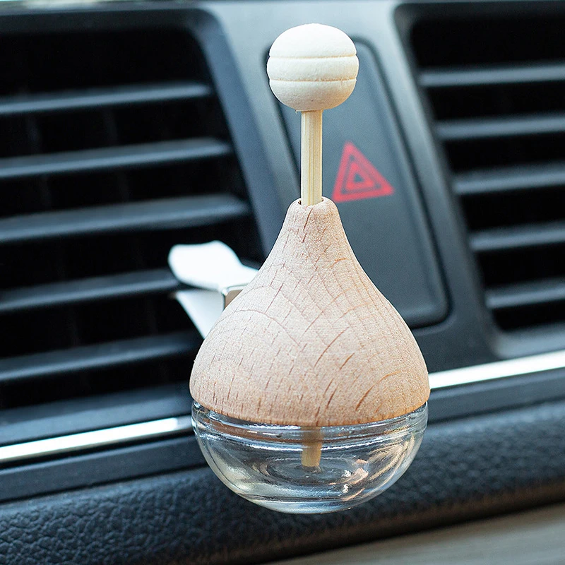 

Car Perfume Bottle Perfume Pendant Air Freshener Hanging Glass Bottle Air Outlet Odor Removal Essential Oils Car Empty Bottles