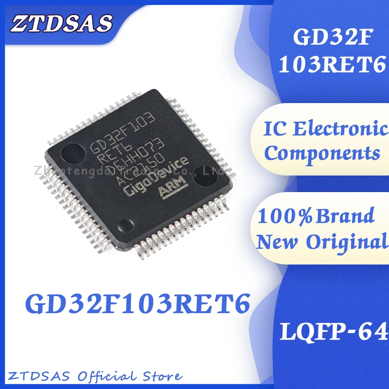 

GD32F103RET6 GD GD32F GD32F103 GD32F103R GD32F103RET6 IC MCU LQFP-64