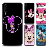 cute mickey minnie leopard phone case for samsung a10 a20 a30 a40 a50 a60 a70 a90 note 8 9 10 20 ultra 5g silicone case cover