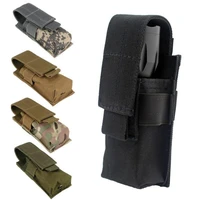 tactical singledouble pistol mag pouch outdoor molle open top magazine pouch for glock m1911 92f