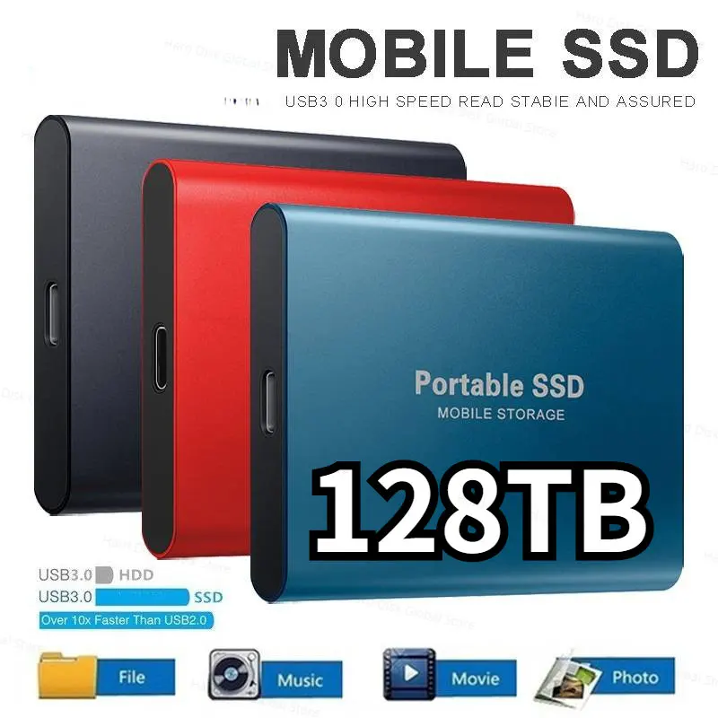 

2023 Brand New Original SSD External Hard Drive 2TB 16TB 32TB 64TB HD External USB Hard Drive Storage Device Hard Drive Desktop