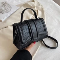 stone pattern crossbody messenger sling bags for women 2022 trendy pu leather fashion brand ladies totes luxury simple shoulder