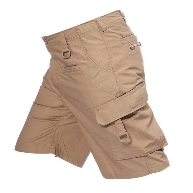

Men Sports Camouflage Straight Cargo Shorts Summer Outdoor Riding Training Camp Climbing Loose Breathable Tactics Short Trousers