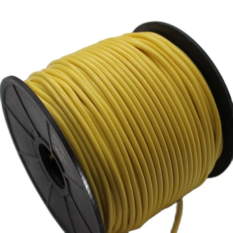 100 Meters 4mm Dia Floors PVC Welding Rod Reel Roll Flexible Semi-Rigid Yellow