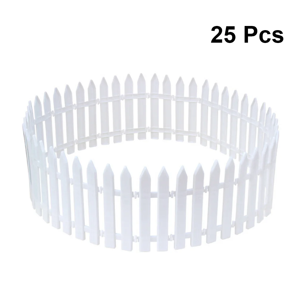

Christmas Tree Fence, 12/ 25 Pieces Christmas Tree Fences Picket Fence Border 4. 3 x 11. 4 Inch Decorative Fences for