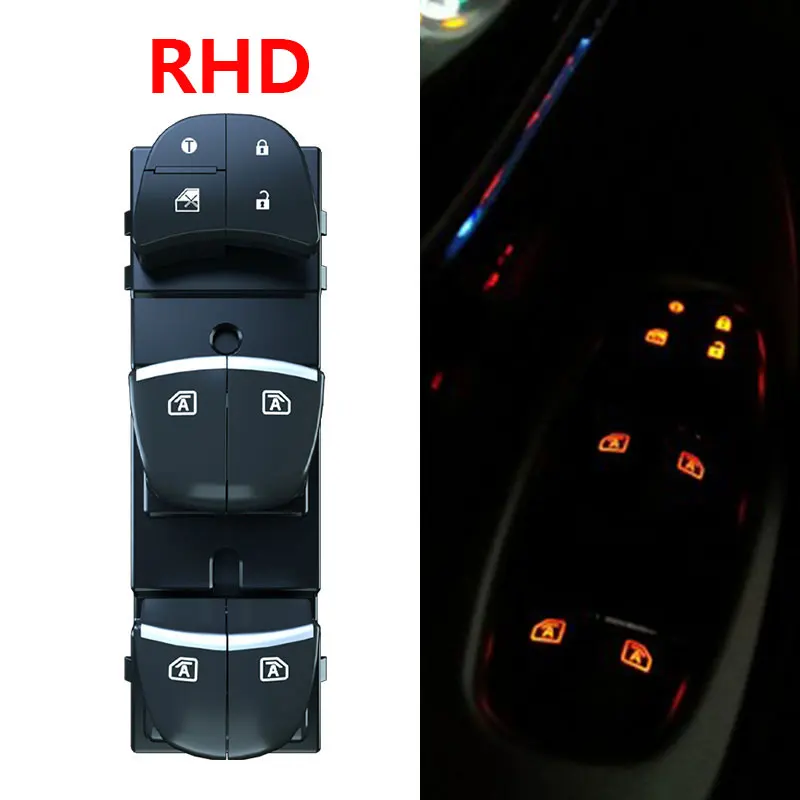 

4 Auto RHD LED Light Electric Window Button Switch For Nissan Qashqai Altima Sylphy Tiida Serena C27 X-Trail Murano 2014-2020