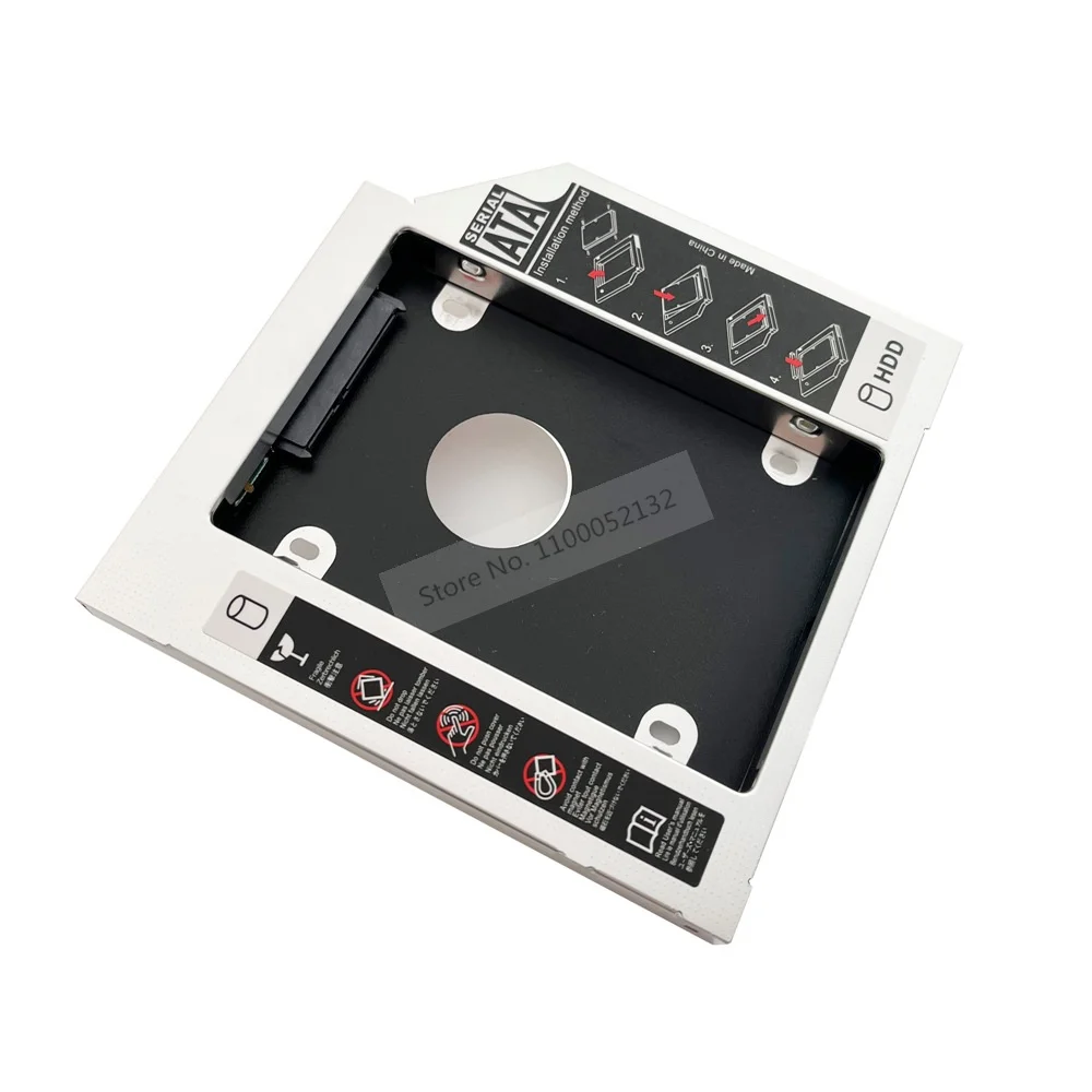 

Aluminum 2nd Hard Drive HDD SSD Case Enclosure Optical Caddy Frame 12.7 SATA 3.0 for MSI GE60 2OE cr720 Apache-629