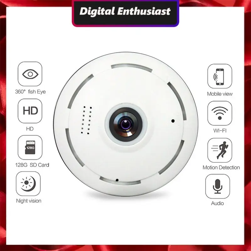 

Hd Mini Camera Wireless Fisheye Lens Built-in Speaker Baby Monitor 360eyes.club Webcam Home Security 960p Wifi Camera 5v 1.6a