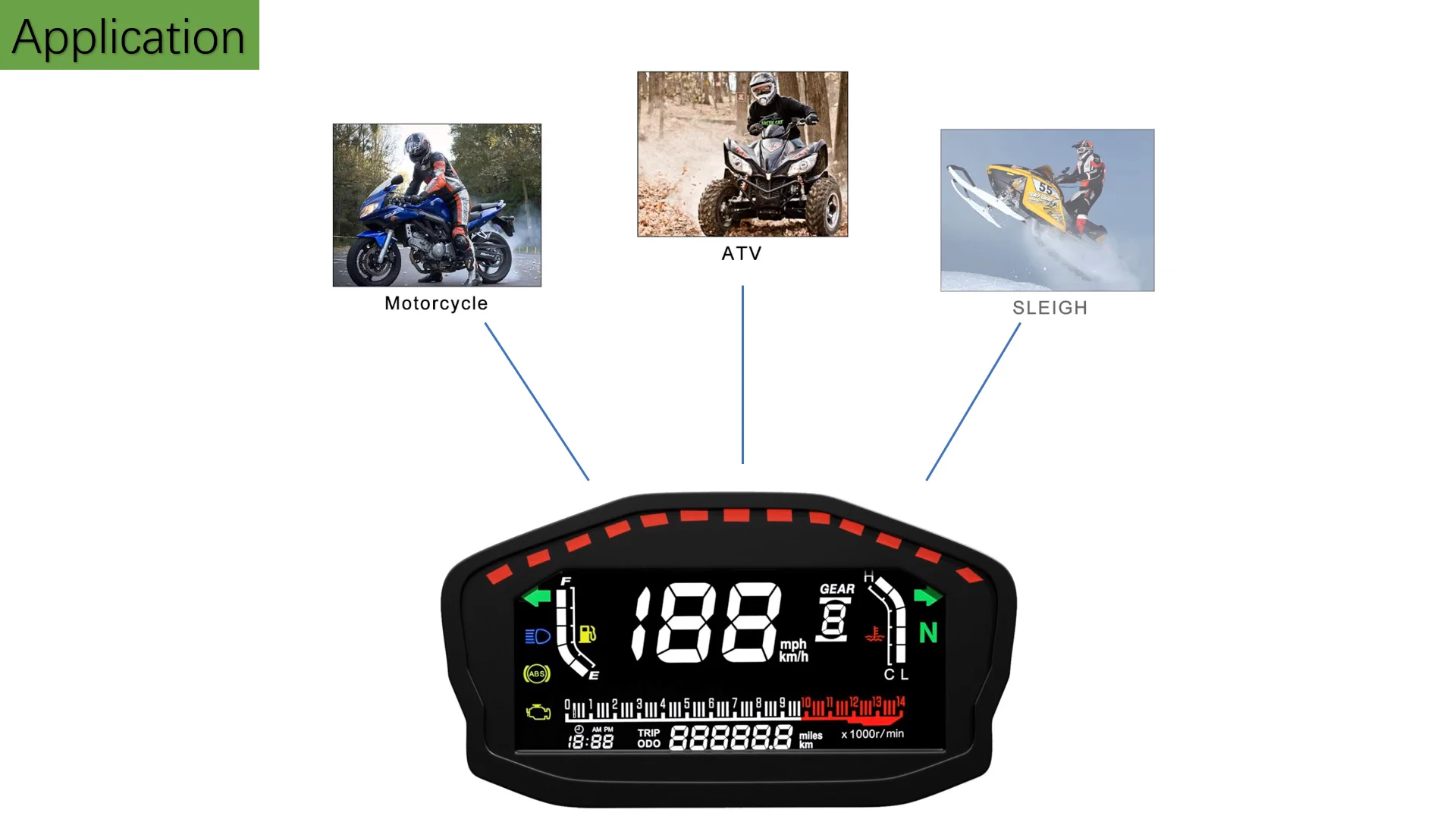 

GPS Speedometer with Low Price for Motorcycle