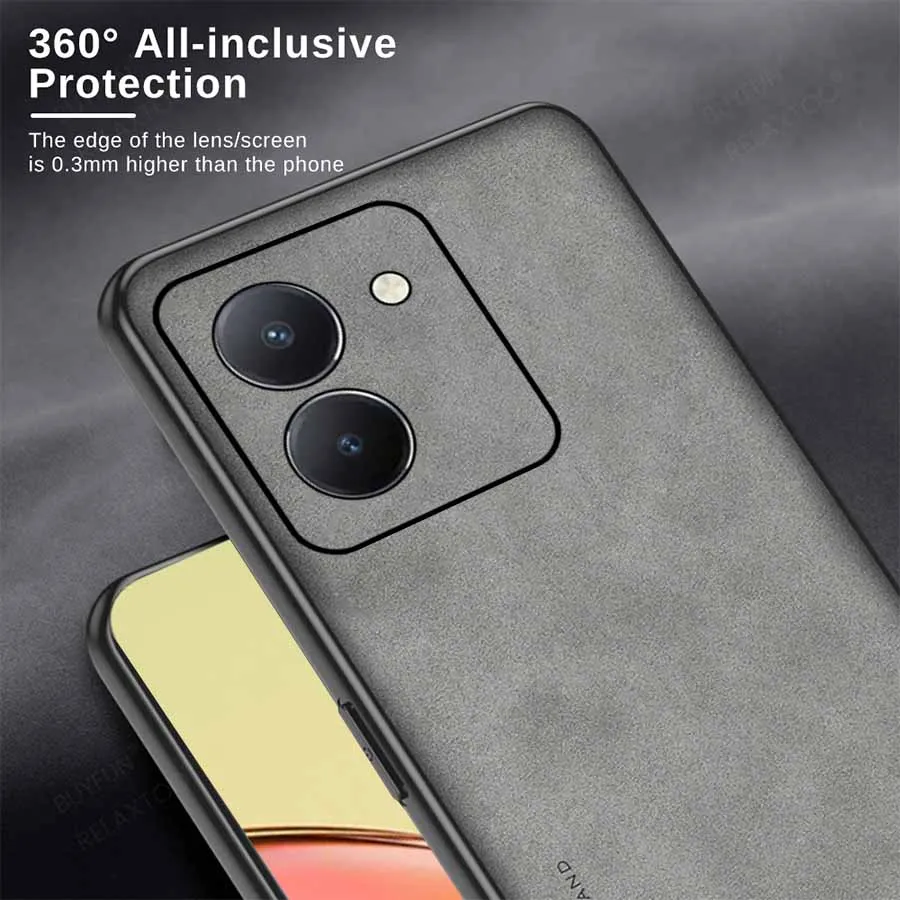 Для vivo Y36 Y78 Plus чехол из овчины мягкая рамка ТПУ для телефона V29 Lite V29Lite vivoY78 защита