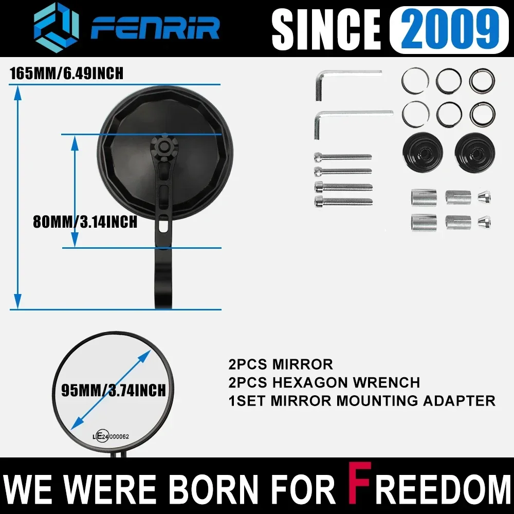 Зеркало на конце мотоцикла EMARK для BMW R12nineT RnineT Scrambler Pure Racer Urban R18 R12 S1000R R1200R R1250R F900R