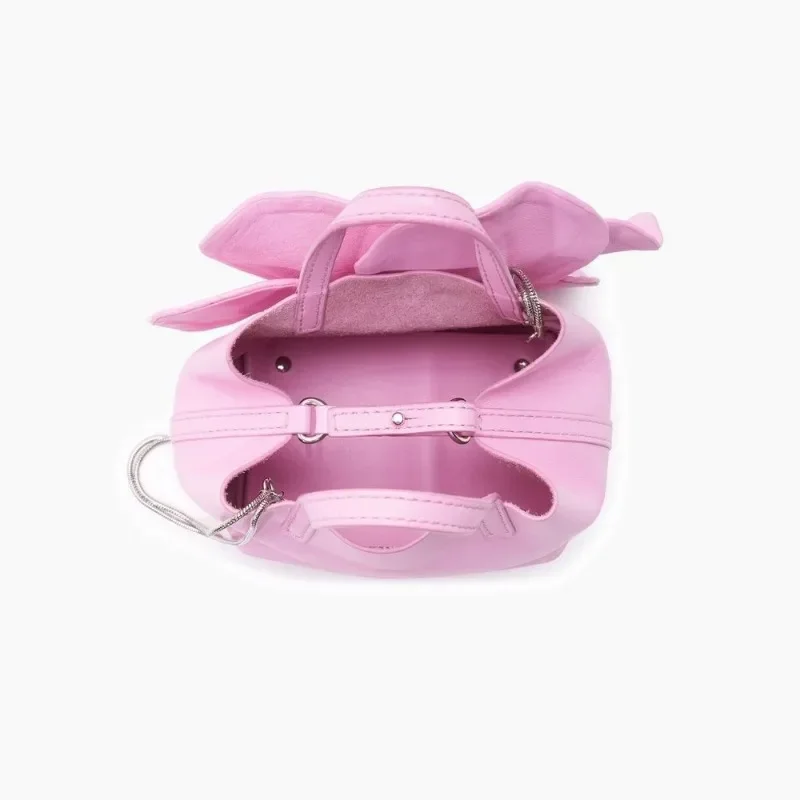 Модная розовая женская сумка с милым лепестком и цветком креативная сумка-ведро