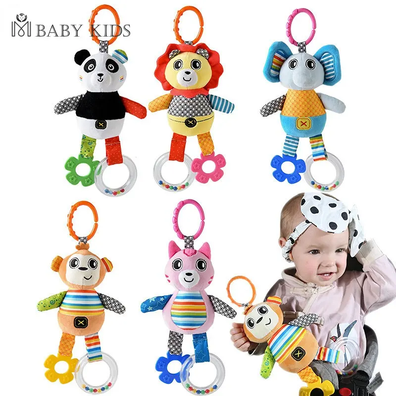 Baby Rattles Mobiles Cartoon Animal Hanging Bell Educational Baby Toys 0-12 Months Speelgoed