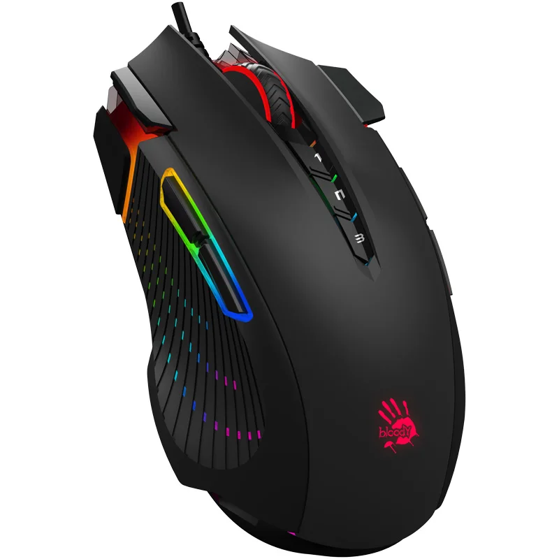 A4tech Bloody J90 Проводная игровая мышь для киберспорта Rgb Light Макропрограммирование