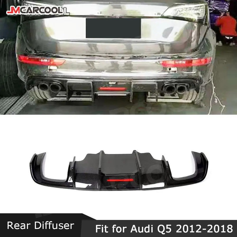 

Carbon Fiber Material Car Accessorise Rear Bumper Lip Diffuser FRP Prime Extension Covers For Audi Q50 2012-2018