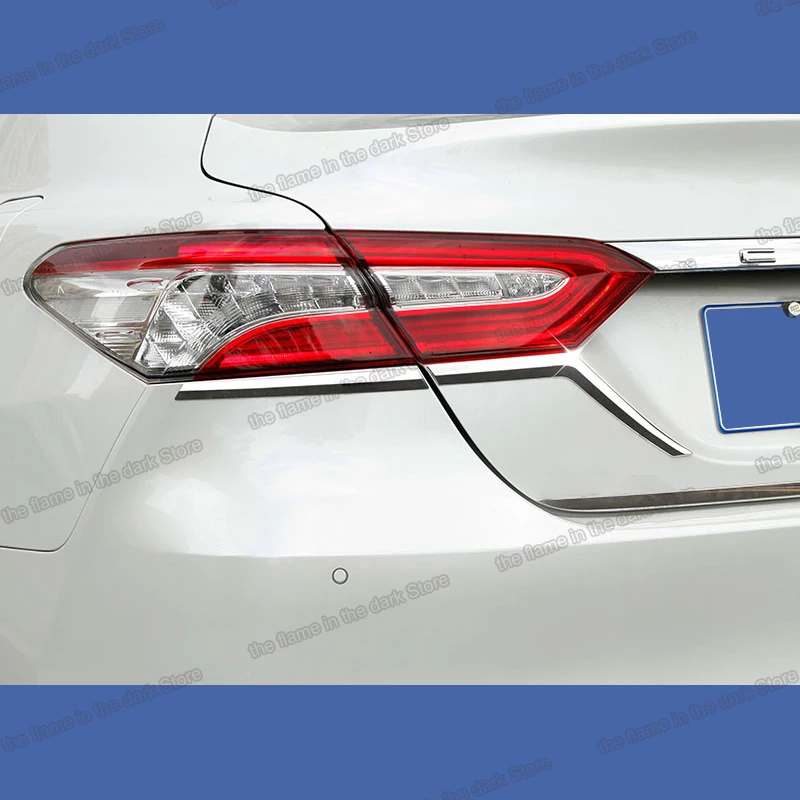 Углеродное волокно Abs Автомобильный задний фонарь рамка планки для toyota camry 2019 2020
